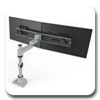 Innovative 9112-SWITCH-S-14 Articulating Dual LCD Arm with 14" Pole