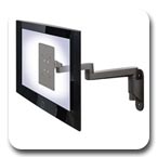 Innovative 9300-HD-2x2 Articulating LCD Wall Mount Arm with Spring Assist Tilter and 200x200mm VESA