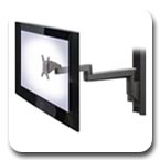 Innovative 9301 Articulating Track Mount Arm with Tilter and Cable Management up to 45 lbs LED Monitor