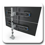 Innovative 9136-SWITCH-D-28 Quad LED Arm with 28" Pole