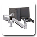 Innovative 7050 Flexible Height Adjustable Notebook/Tablet PCs and LED Monitor Mount