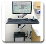 Innovative 8326-13 Vertical Wall Mounting Track 13" + 7000 LCD Monitor Arm + 7019-NM Keyboard Arm + 8335-SM CPU Holder