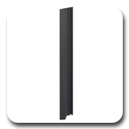 Innovative 8326 Vertical Wall Mounting Track with Cable Management