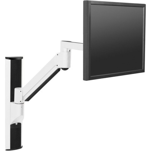 8326 vertical wall mounting track (white), LCD arm with 8326 track mount