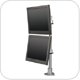 Innovative 9136-D-28 Articulating Dual 28 inch Flat Panel LCD Pole Mount