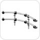 Innovative 9169-D-4 ArcView Two-Tier Quad LCD LED Monitor Beams and Mounting Poles