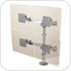 Innovative 9120-D-28 Dual Tier Quad Flat Panel LCD Monitor Arm Mount with 28" Pole