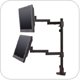 Innovative 9130-D-28 Long Reach Articulating Dual LCD Pole Mount Arm with 28" Standard Pole and 16" Extended Reach