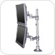 Innovative 9114-D-28 Euro Series Articulating Dual LCD Pole Mount Arm with 28" Standard Pole and 14" Extended Reach