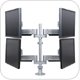 Innovative 9198-4 Quadropod LCD Pole Mount for Four Flat Panel Monitors with 28" Pole and 24" Horizontal Range