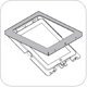 Innovative 8424 (Home Button) or 8424-NHB (No Home Button) Secure iPad Holder