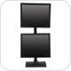 Innovative 9109-D-28 Dual Monitor LCD Desk Stand (28" Pole) with Pivot and Tilt
