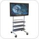 Luxor WFP100 Versatile Mobile LCD TV Mount and Flat Panel Display Stand up to 60"