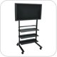 Luxor WFP100-B Versatile Mobile LCD TV Mount and Display Stand up to 60"