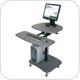 Luxor LAMC3037 Height Adjustable (30-37") Computer Mobile Desk