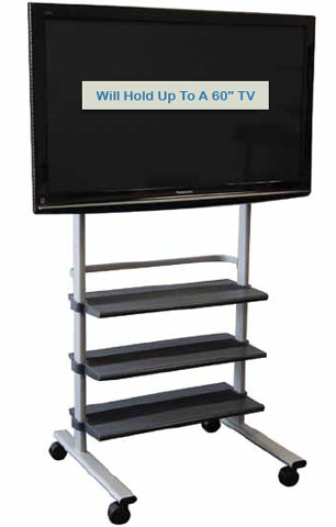 Luxor WFP100 Versatile Mobile LCD TV Mount and Flat Panel Display ...