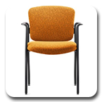Neutral Posture Ergonomic Stackable Guest Dice Chairs Waiting Room
