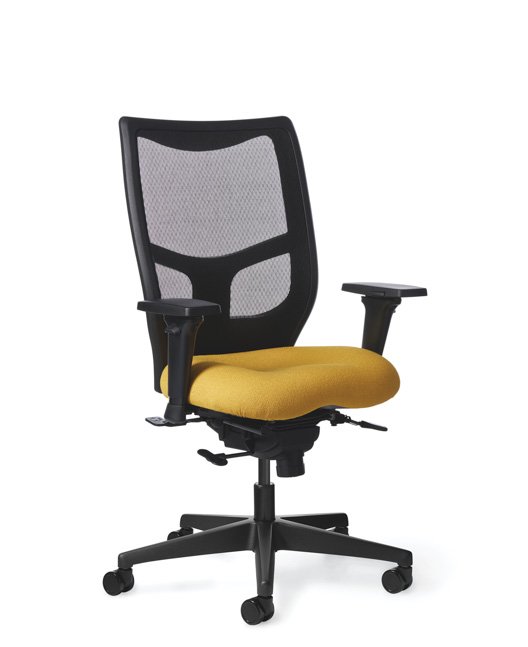 	Side view of Office Master YES YS78 High Back Mesh Chair