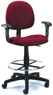 Boss B1691 Height Adjustable Tall High Chair and Drafting Stool