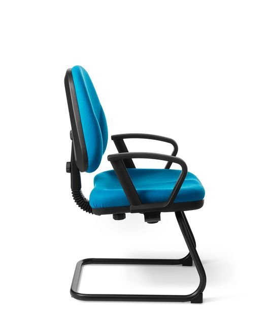 Side View - Office Master BC48S Sled Base Side Chair