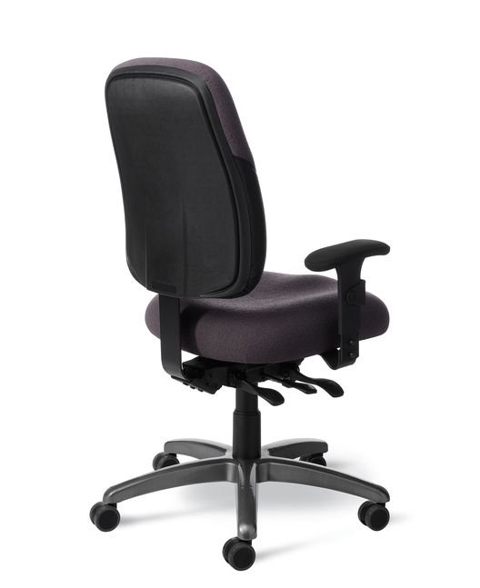 Back View - Office Master IU76PD Intensive Use Heavy Duty Tall Build Ergonomic Chair