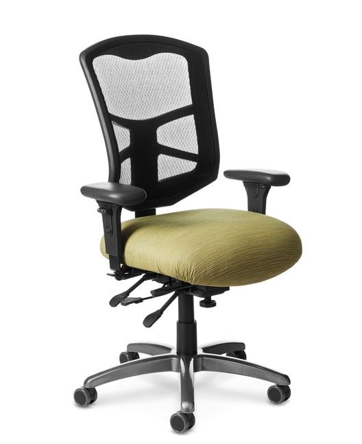 Side View of Office Master YES YSYM High Back Mesh Chair