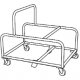 Office Master STDLY3N (OM Seating) Lockable Casters Steel Frame Storage Dolly