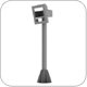 Peerless FPEPM 5 to 8 feet Indoor/Outdoor Tilting Pedestal Mount for Protective Enclosures up to 400 lbs