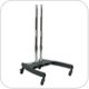 Premier PSD-BW or PSD-BWB Mobile Nesting Audio Visual Cart with 60" Dual Poles