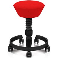 Via SWUS-00-AAR Swopper Stool with Casters and Anthracite Base Only