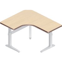 Workrite Sierra Pin Offset Corner Left or Right 3 Legs (22-34") Height Adjustable Tables