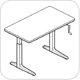 WorkRite Sierra HX Crank Rectangular Height Adjustable Workcenter