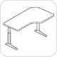 WorkRite Sierra HXL Electric Offset Corner 2 Leg Workcenter