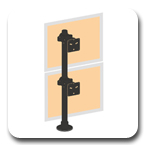 WorkRite SA211B-C Clamp Mount or SA211B-G Grommet Mount SteadyArm Mount
