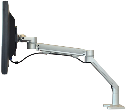 Workrite Willow C-Clamp or Grommet LCD Monitor Arm for Lighter Monitors