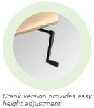 Sierra HX Crank version provides easy height adjustment
