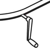 Sierra HX Crank Handle on Peninsula Side