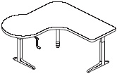 Sierra HX Crank P Peninsula Left Table