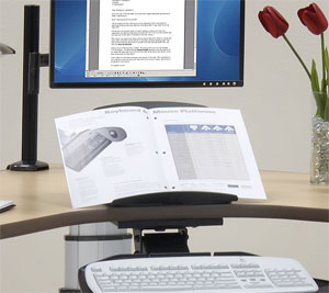 Application of WorkRite 2550 Standard Page Rite-in-line Document Holder