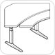 WorkRite Sierra HX Electric Equal Corner 2 Legs Bi-Level Table