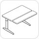 WorkRite Sierra HXL Electric Rectangular Bi-Level Workcenter
