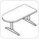 WorkRite Sierra HXL Electric Peninsula 2 Legs Workcenter