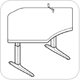 Workrite Sierra HXL Crank Equal Corner 2 Legs Workcenter
