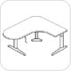 Workrite Sierra HXL Crank Peninsula 3 Legs Sit-Stand Workcenter