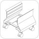 Workrite 950-B Mobile CPU Holder
