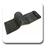 Adesso AKB-230 Flexible Full-Sized Keyboard with USB and PS/2 Adapter black