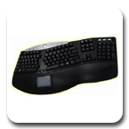 Adesso PCK-308B or PCK-308W PS/2 Tru-Form Pro-Contoured Ergonomic Keyboard