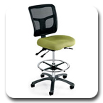 Office master YES Mesh YS75 Drafting High Tall Chairs
