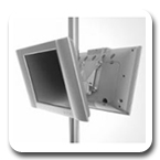 Chief FDP4100B Dual Display Pole TV Mount