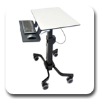 Ergotron 24-220-055 TeachWell Mobile Digital Workspace MDW Graphite Grey